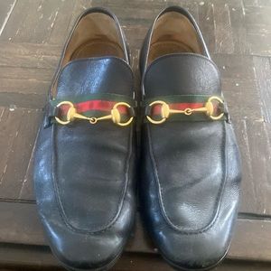Gucci Loafers.   “horsebit” original design in classic Gucci colors.